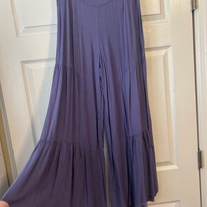 Purple Wide Leg Pants